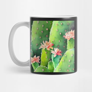 Watercolor cactus plant cactus pattern Mug